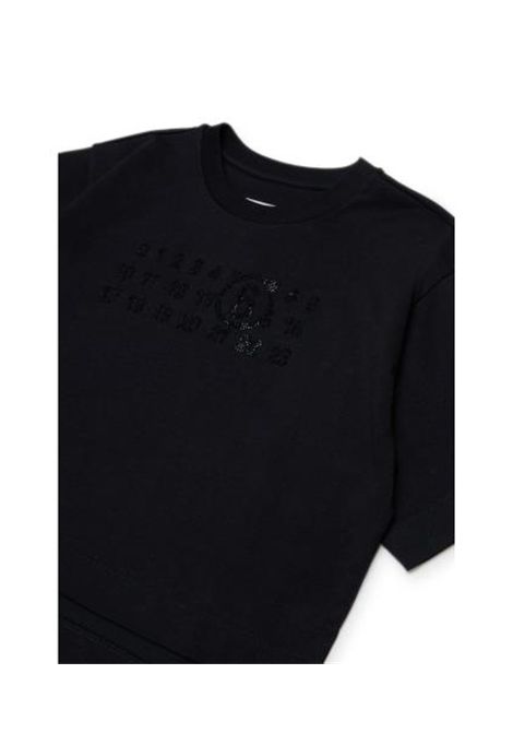 T-shirt con strass MM6 KIDS MAISON MARGIELA | M61134 MM04IM6900